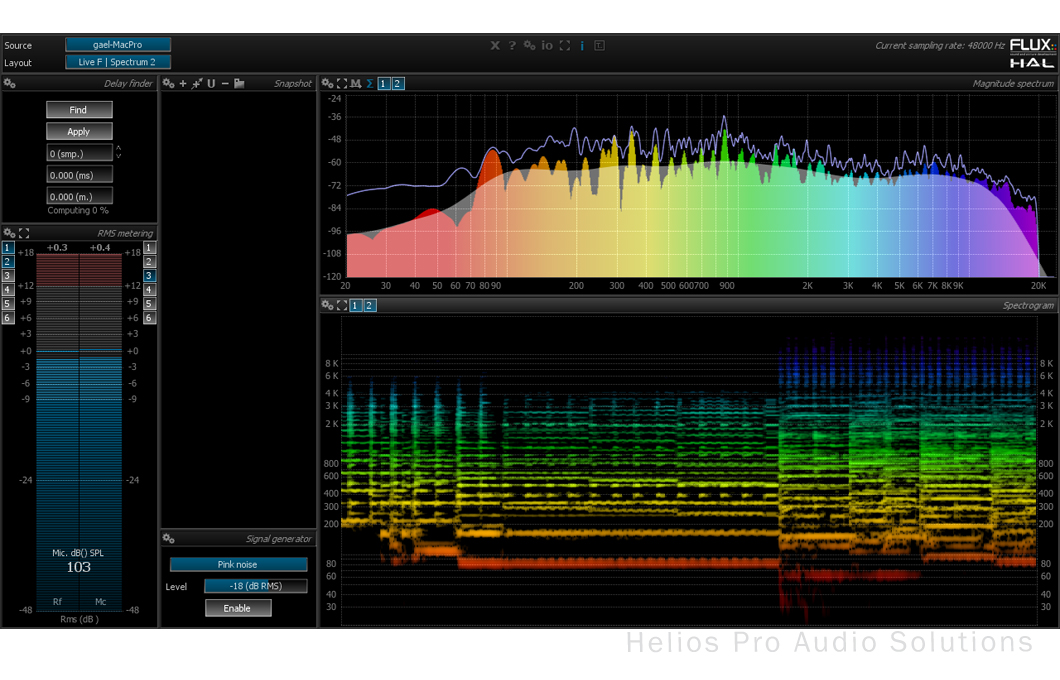 FLUX Pure Analyzer Live Option