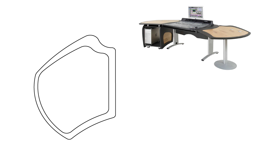 AKA Design Console worktop (Left)